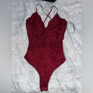 Red Lace bodysuit